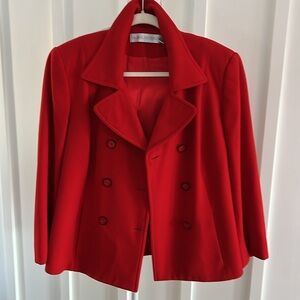 Red wool blend VALERIE STEVENS jacket